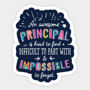 An awesome Principal Gift Idea - Impossible to Forget Quote Sticker